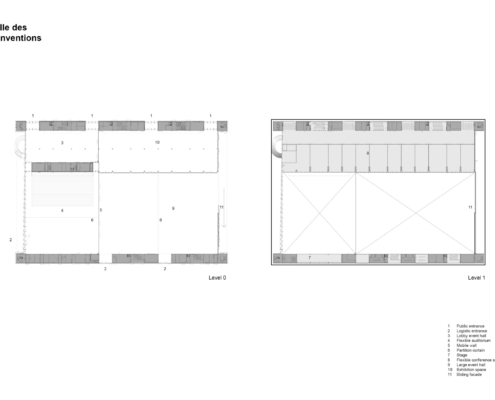 Hall des conventions - plans