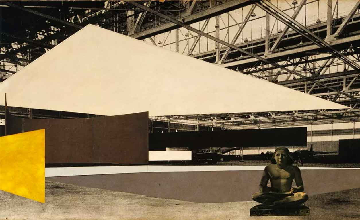 Resim 4. Georg Schaefer Müzesi Projesi, Arazi manzaralı iç mekan perspektifi, 1960-1963. MOMA Koleksiyonu (MOMA, 2021).