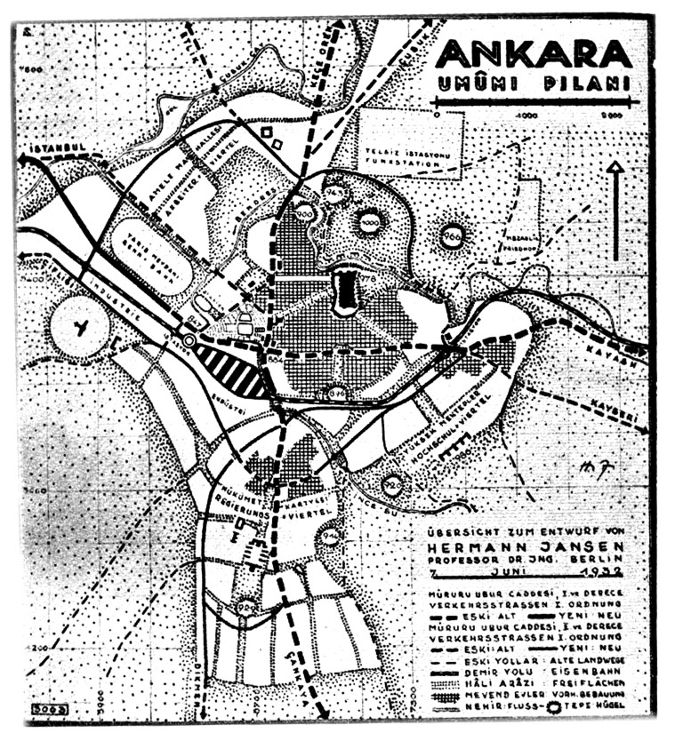 Resim 1.Hermann Jansen – Ankara Planı