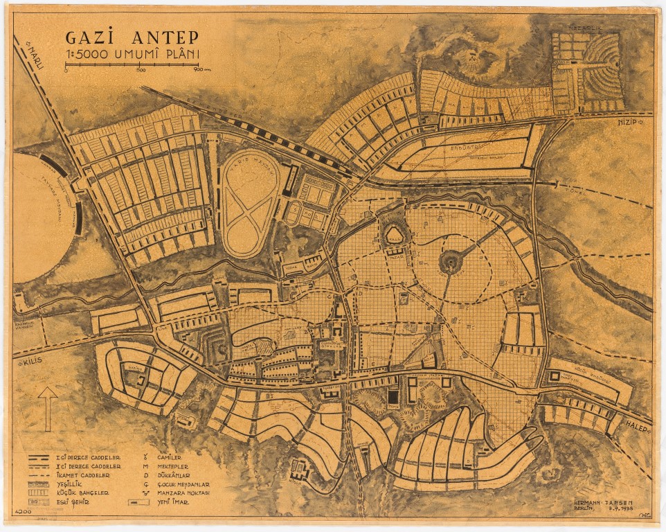 Resim 2. Hermann Jansen – Gaziantep Planı