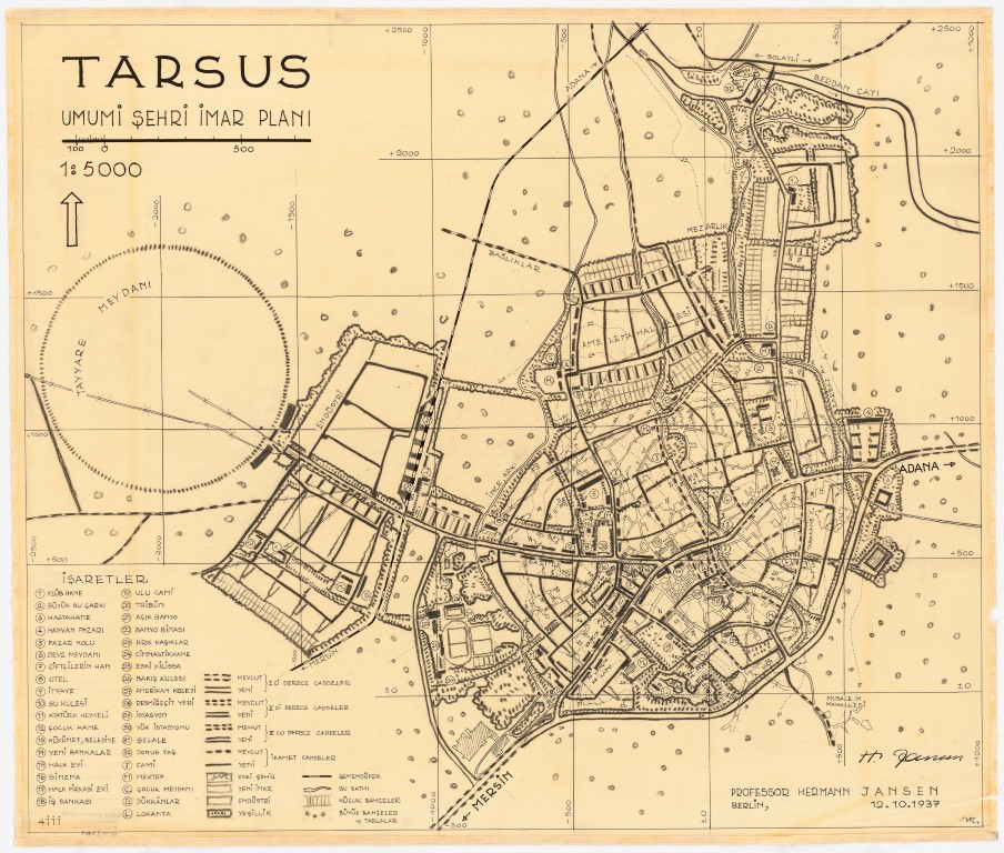 Resim 3. Hermann Jansen – Tarsus Planı