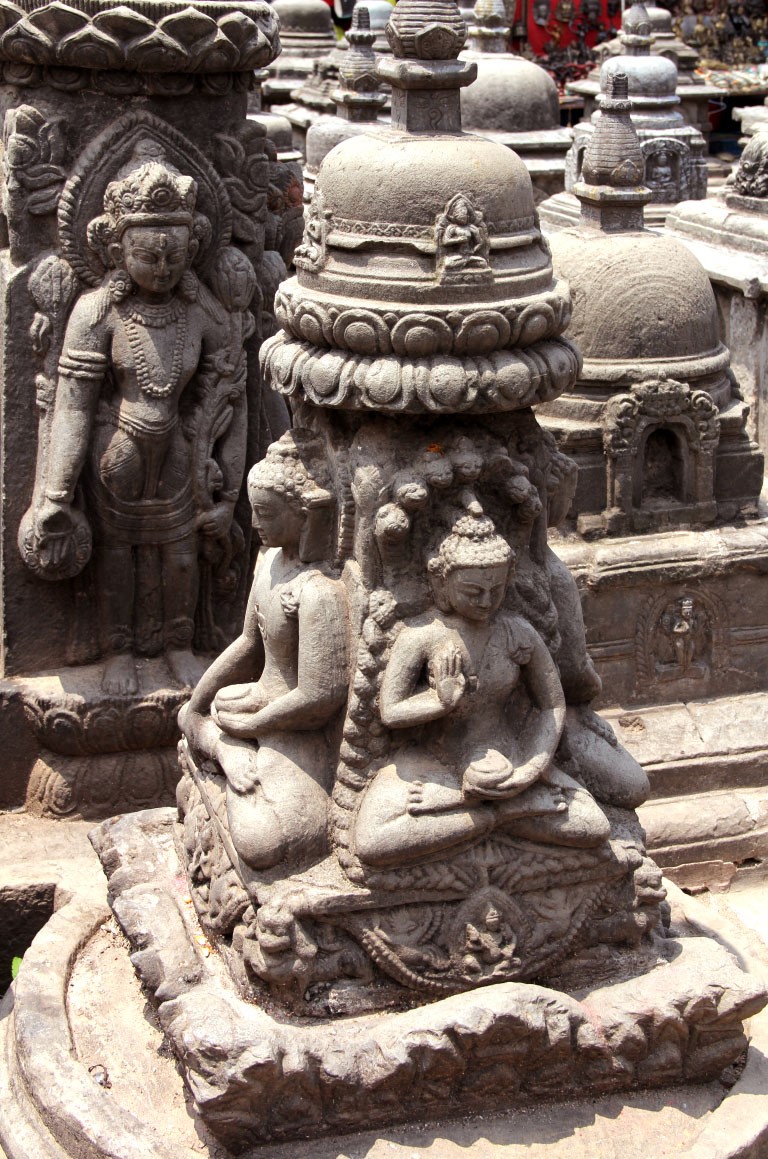 Resim 15. Taş malzeme kullanımı, Swayambhunath Budist Tapınağı.