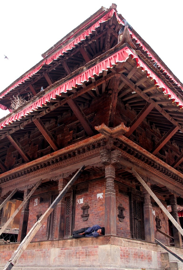 Resim 7. Ahşap tapınak mimarisi, Katmandu.