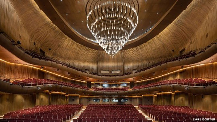 Resim 16. 2021 Opera salonu aydınlatma elemanı (URL-6).Image 16. 2021 Opera Hall lighting element (URL-6).