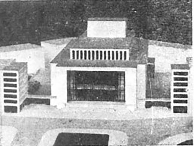 Resim 2. Rüknettin Güney ve Feridun Kip'in projesi (Tabanlıoğlu, 1966: s.168).Image 2. The project of Rüknettin Güney and Feridun Kip (Tabanlıoğlu, 1966: p.168).