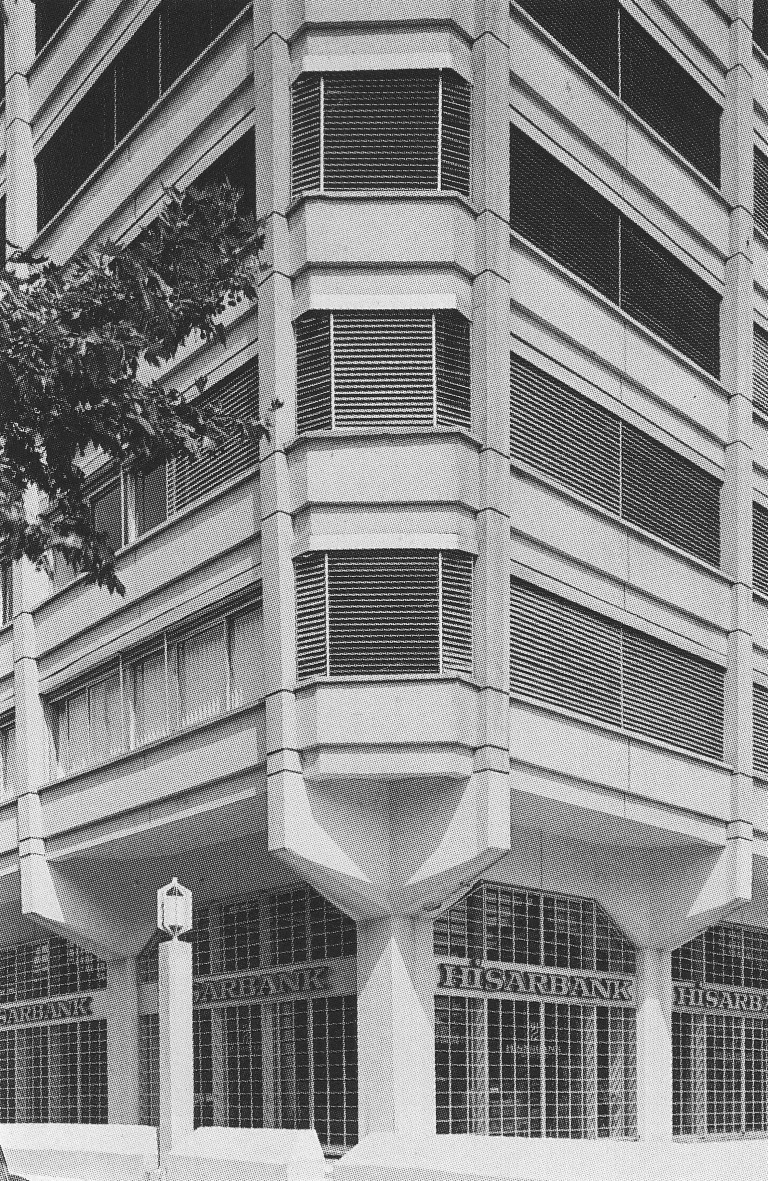 Resim 8. Strüktürden doğan bir mimarlık (Hisarbank, Zincirlikuyu, İstanbul,  1979).