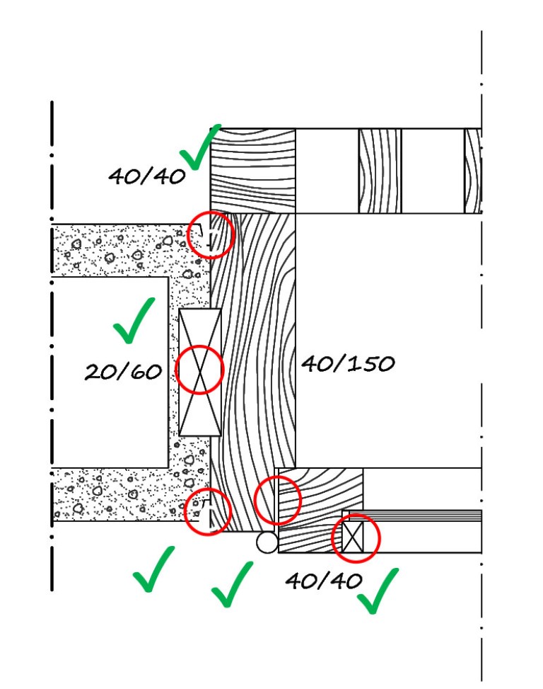 Şekil 15. İsmailgil’in Evi Birinci Kat Duvar-Kapı Birleşim (7) Detayı (Salt Arşiv’inden düzenlenmiştir).Figure 15. İsmailgil’s House First Floor Wall-Door Joint (7) Detail (Edited from Salt Archive).