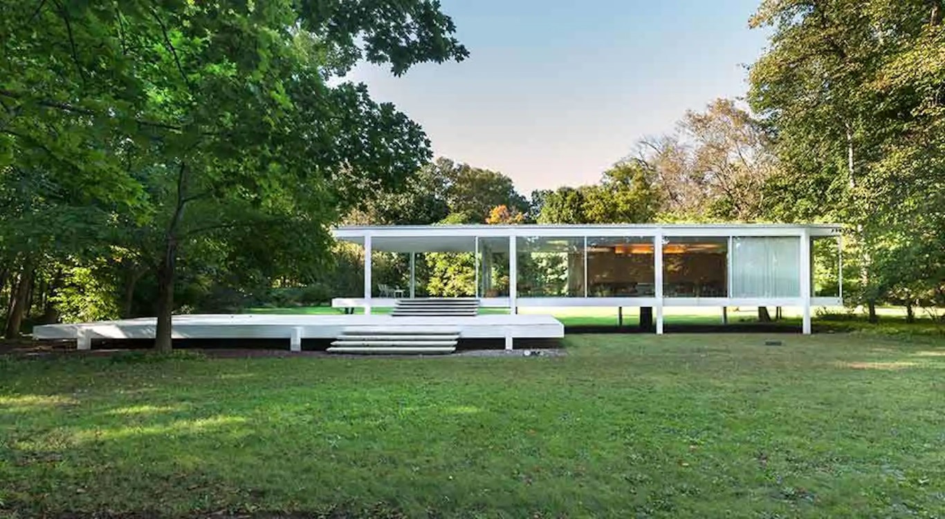 Resim 1. Mies Van Der Rohe’nin “az çoktur” sloganı ile özleştirilen Farnsworth Evi.