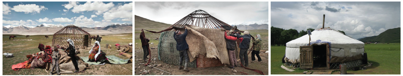 Resim 2. Göçebe toplulukların kullandığı çadır örneği (4).Image 2. Nomad tent (4).