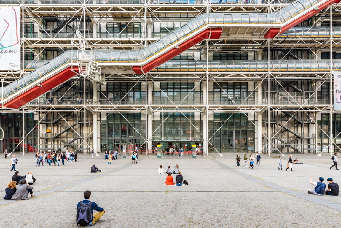 Centre Pompidou, Renzo Piano Building Workshop, Richard Rogers. ©Takashi Images / Shutterstock 