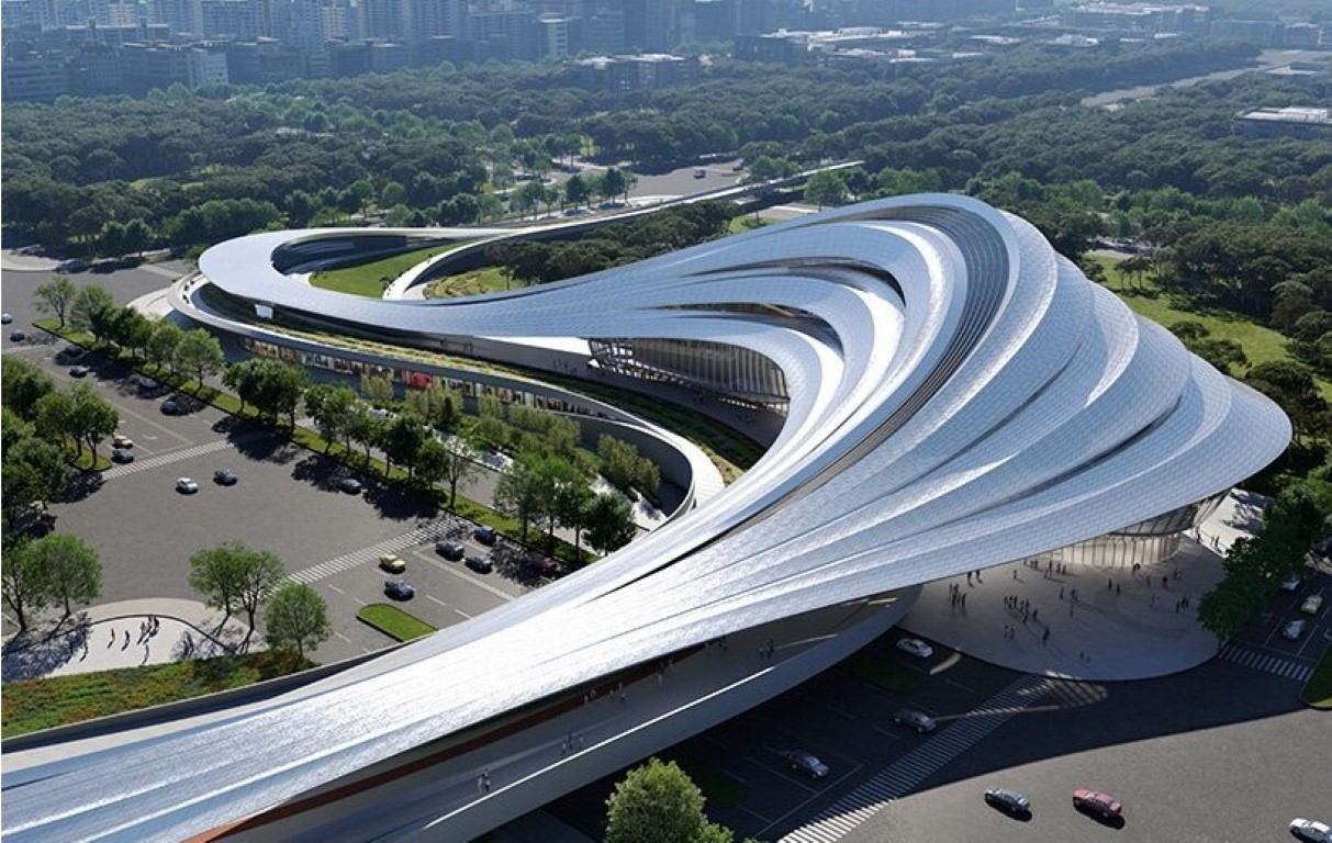 Resim 5. Jinghe Cultural Center, Zaha Hadid Architects.