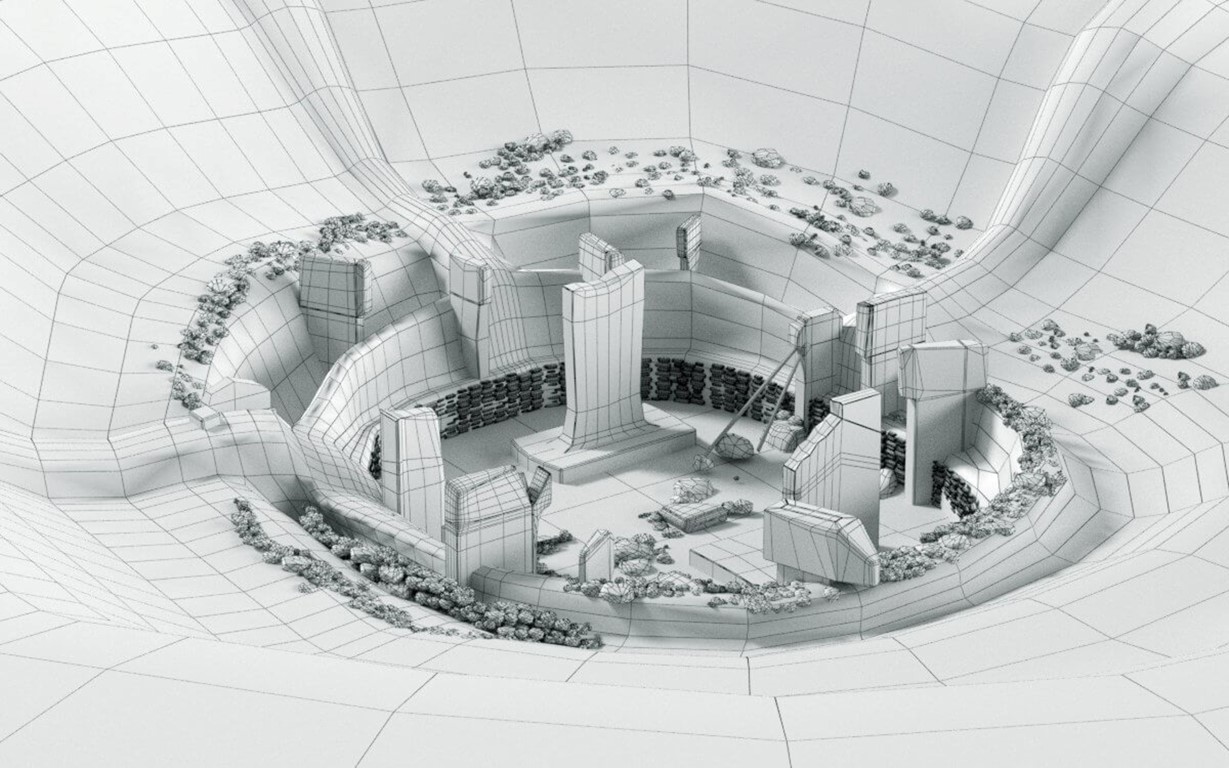 Şekil 1. Göbeklitepe’nin dijital modeli (URL-1).Figure 1. The digital model of Göbeklitepe (URL-1).