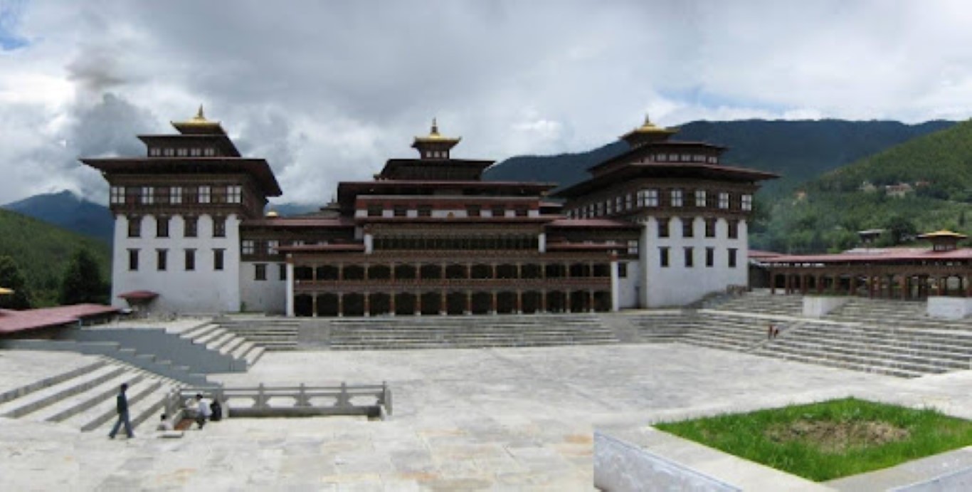 Ulusal Tören Meydanı ve Adalet Sarayı, Bhutan.