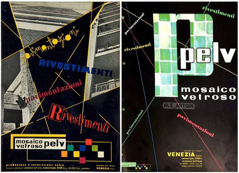Resim 2 Betebe firmasının ortağı PELV İtalyan cam mozaik şirketinin tanıtım broşürleri (5).Image 2. Promotional brochures of PELV Italian glass mosaic company, partner of Betebe company (5).