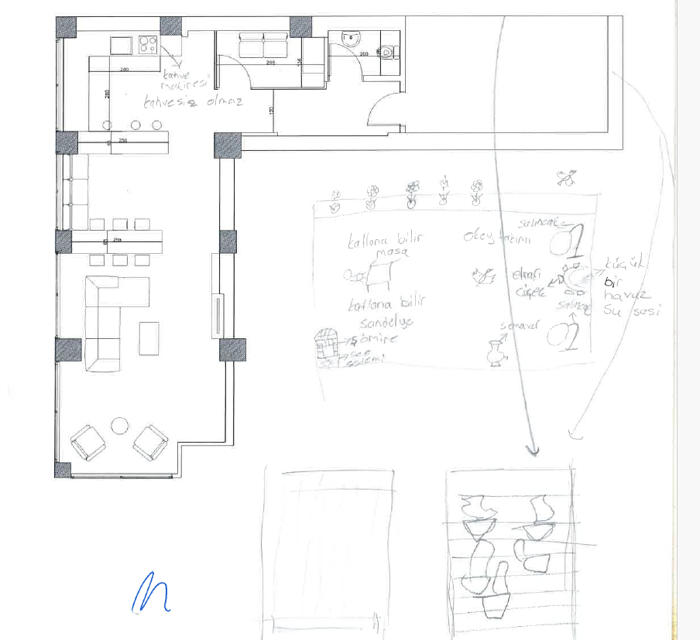 Şekil 8. Mahallenin kadın sakinleri tarafından oluşturulan kat planları (O.B. arşivi).Figure 8. Floor plans created by female residents of the neighborhood (source: Odunpazarı municipality archive).