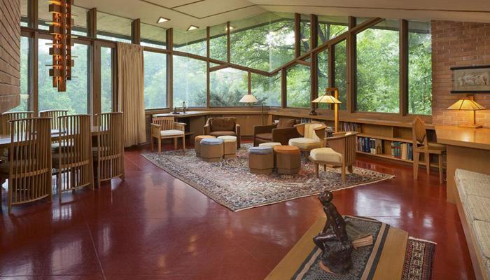 Resim 4. Frank Lloyd Wright, Olfelt Evi iç mekanı.