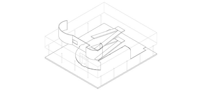Şekil 7. Le Corbusier tarafından tasarlanan Villa Savoye’un gezinti alanlarının grafik ifadesi (Samuel, 2010).