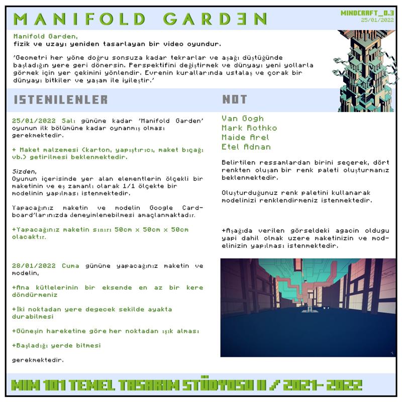 Resim 3. Manifold Garden yönerge.