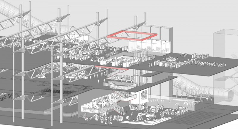 Şekil 1. Centre Pompidou, 1977, Fransa, Renzo Piano ve Richard Rogers.