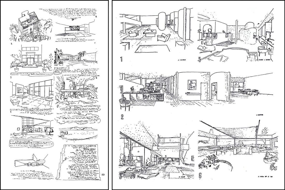 Şekil 1. Madam Meyer konutunun promenad görselleri ve sekanslar (URL-3).