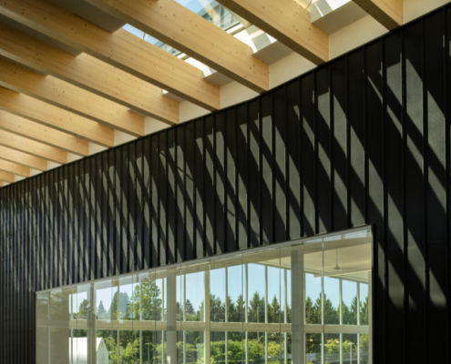 10-hcma_t╔Öm╔Ösew╠ôtx╩ÀACC_Lobby skylight detail with views to multipurpose studio_Credit Nic Lehoux