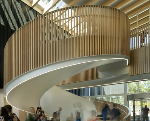 8-hcma_t╔Öm╔Ösew╠ôtx╩ÀACC_Social heart spiral stair with play nook_Credit Nic Lehoux