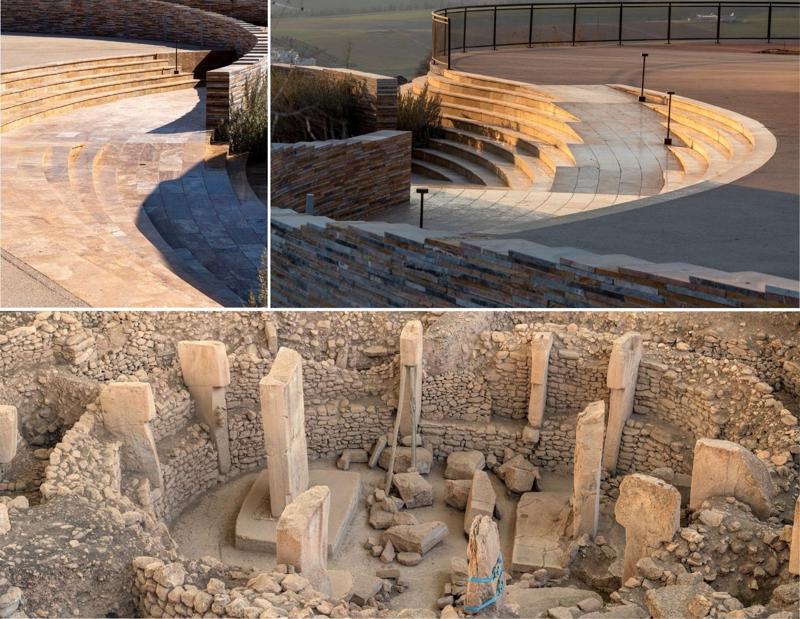 Resim 1, 2. Göbeklitepe Ziyaretçi Merkezi, Kreatif Mimarlık. (Fotoğraf: Cemal Emden). Resim 3. Göbeklitepe. (Fotoğraf: Cemal Emden)