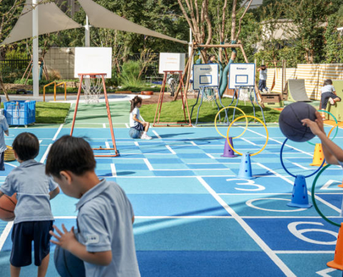 31 “强国之旅”场地中的儿童运动 ©CreatAR Images