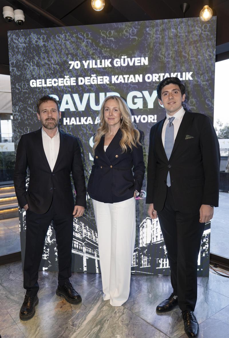 Savur GYO Yönetim Kurulu Üyeleri Fırat Yıldıran & Dicle Volkan & Yasin Yıldıran (soldan sağa)