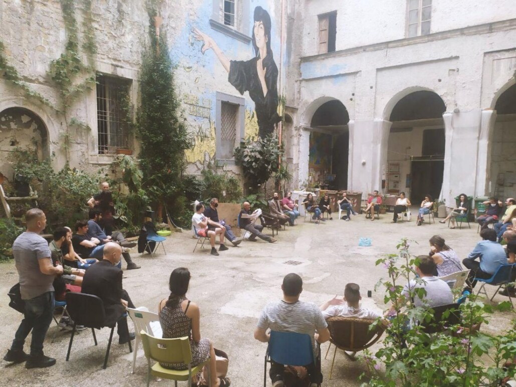 Resim 5. Urbact Yerel Grup Toplantısı, Santa Fede Liberata, Napoli (Turolla, 2020).Image 5. Urbact Local Group Meeting, Santa Fede Liberata, Naples (Turolla, 2020).